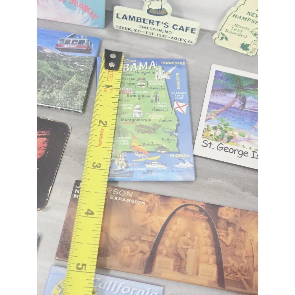Vintage Refrigerator Magnet Lot of 16 States Souvenirs Tourist Novelty Funny